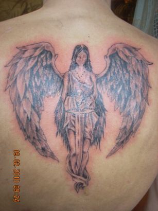 Back Angel Tattoo